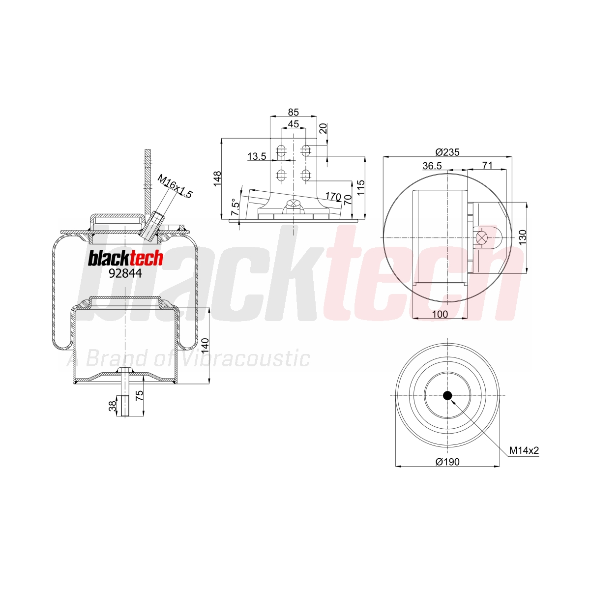 Süspansiyon Körüğü Iveco (Metal Pistonlu) | OEM 2997990