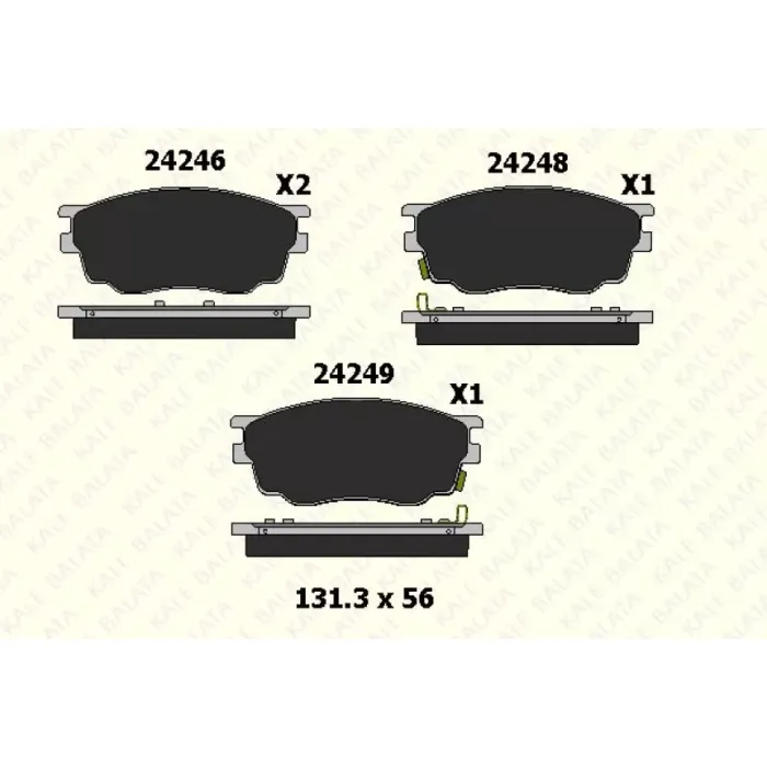 On Fren Balatasi Mazda 6 2002-2007 | KALE B 24246 170 05 ANS | OEM GJYB3323ZC