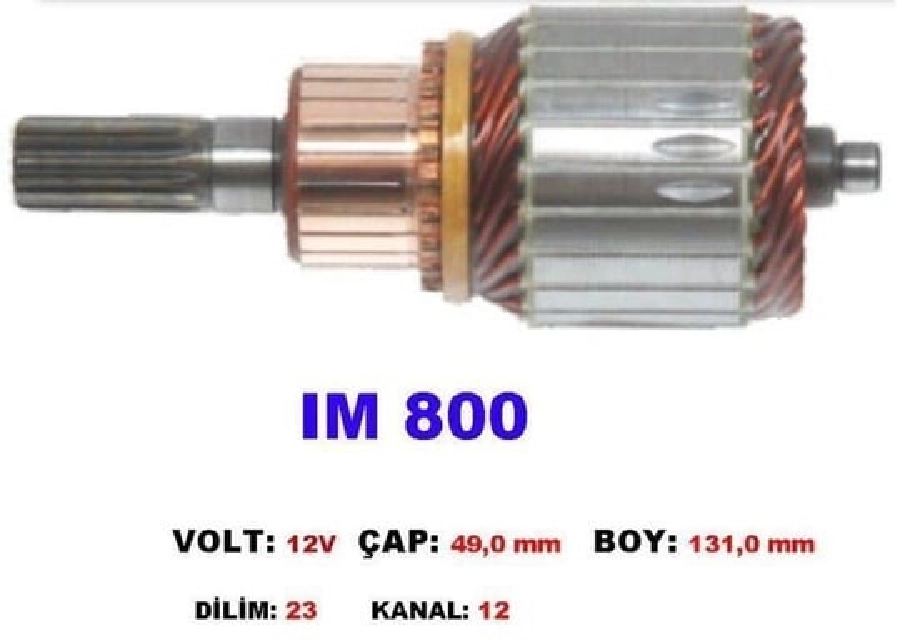Marş Kollektörü 12V - Skoda Favorit-Fabia-Felıcıa | OEM IM800
