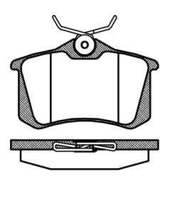 Arka Fren Balatasi Ibiza IV1,2,1,4 16V,1,9 TDI (02,02 ) POLO10 / 01> (Fisli) | XBRAKE 8362C | OEM 6Q0698451 6Q0698451 6Q0698451B 6Q0698451B