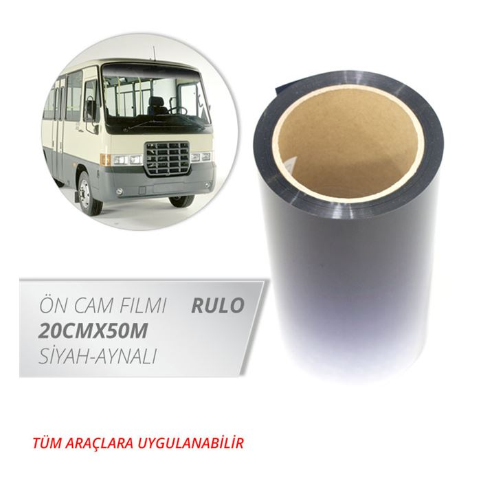 Carub Cam Filmi 20CMX50M Siyah Aynalı