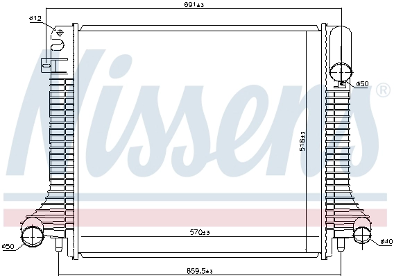 Motor Su Radyatoru Buyuk Mercedes Atego 2124 | NISSENS 62798 | OEM 9735000803 A9735000803