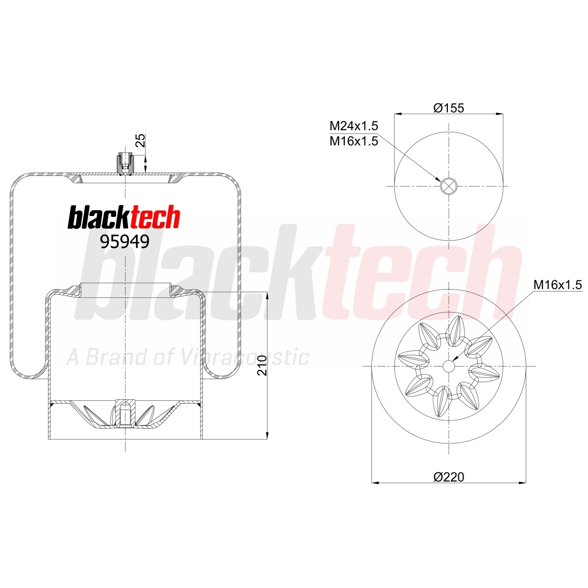 Körük Komple Metal Pistonlu | OEM 4838NP01