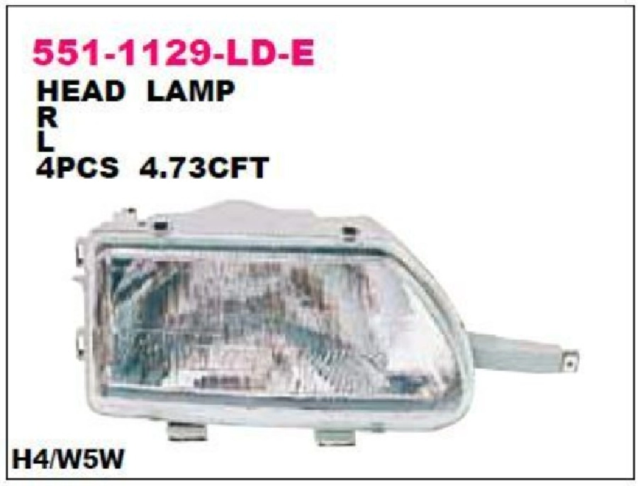 Far Sol Renault 9 1998 ve sonrası 7702127166 | OEM 551-1129L-LD-E