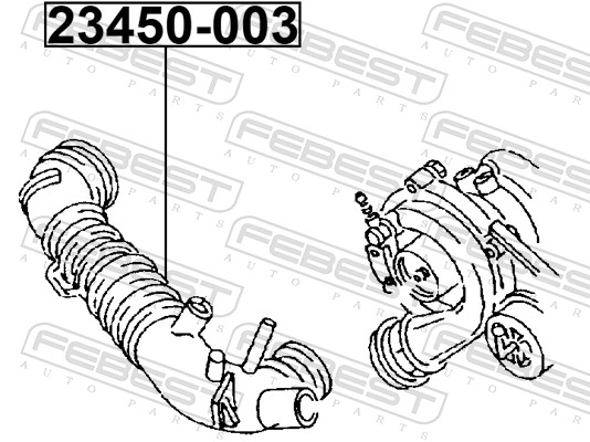 Hava Filtre Hortumu Passat 01>02 A6 02>05 Superb 02>08 | PLASTECH P12431 | OEM 058133356M