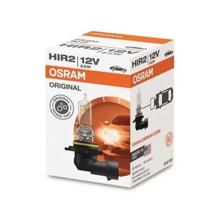 Halogen Ampul HIR2 12V 65W Tek Flamanli Plastik Soketli | OSRAM 9012 | OEM HIR2