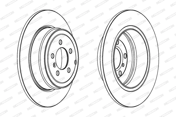 Fren Diski Arka Range Rover 02-09 | FERODO DDF1518C-1 | OEM SDB000211