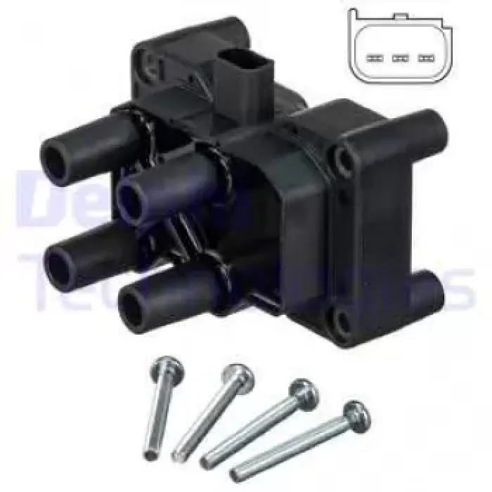 Atesleme Bobini Fiesta V / VI 01>11 Fusion 01>12 1,25 / 1,3 / 1,4 / 1,6TI Focus II C Max 1,4 / 1,6TI 05>11 C Max II 1,6TI 11 /> Mondeo IV 1,6TI 07 /> Volvo C30 06>12 S40 II V50 05> 1,6 16V | DELPHI GN10205-12B1 | OEM CM5G 12029 FC 4M5G 12029 ZB