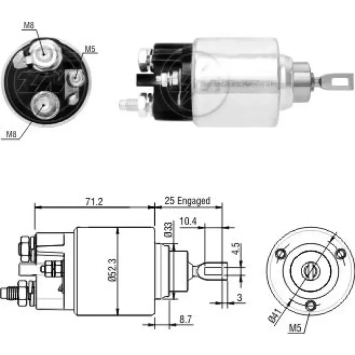 Mars Otomatigi 12V C3 Berlingo P106 P306 Partner Benzinli (Zm 0679) | ZM 0377 | OEM 583669 77364845