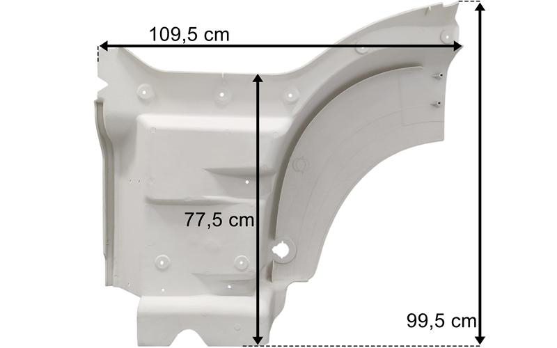 Marşpiyel MAN TGS Beyaz Astarlı Sol | OEM 81615100492