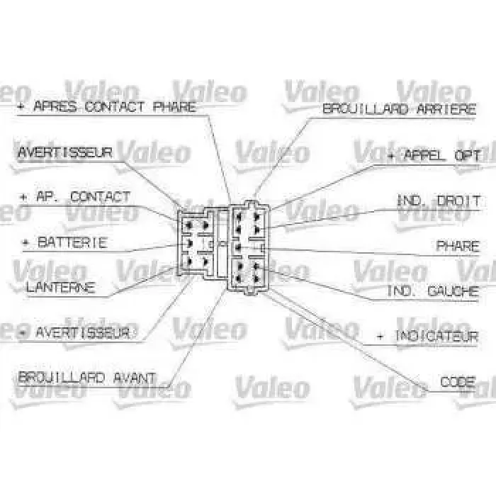 Far+Sinyal+Korna+Arka Sis Kumanda Kolu Citroen Xsara 1,4 / 1,5 / 1,6 / 1,8 / 1,9 / 2,0 | VALEO 251309 | OEM 625373 625373 96251932ZL 96251932ZL