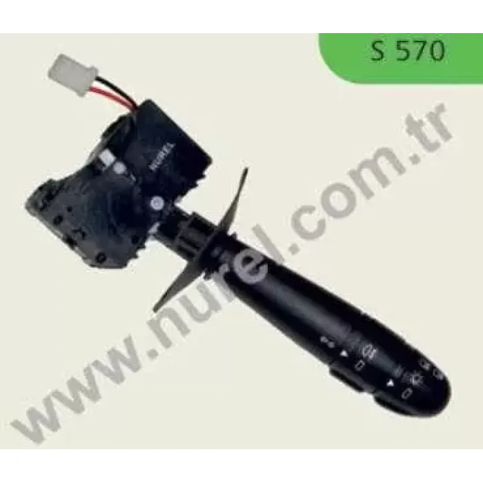 Far+Sinyal Ve Sis Kumanda Kolu Clio 2 99>04 Symbol 99>04 1,2 / 1,4 / 1,6 / 2,0 16V / 1,5DCI / 1,9D | NUREL S 570 | OEM 7701053874