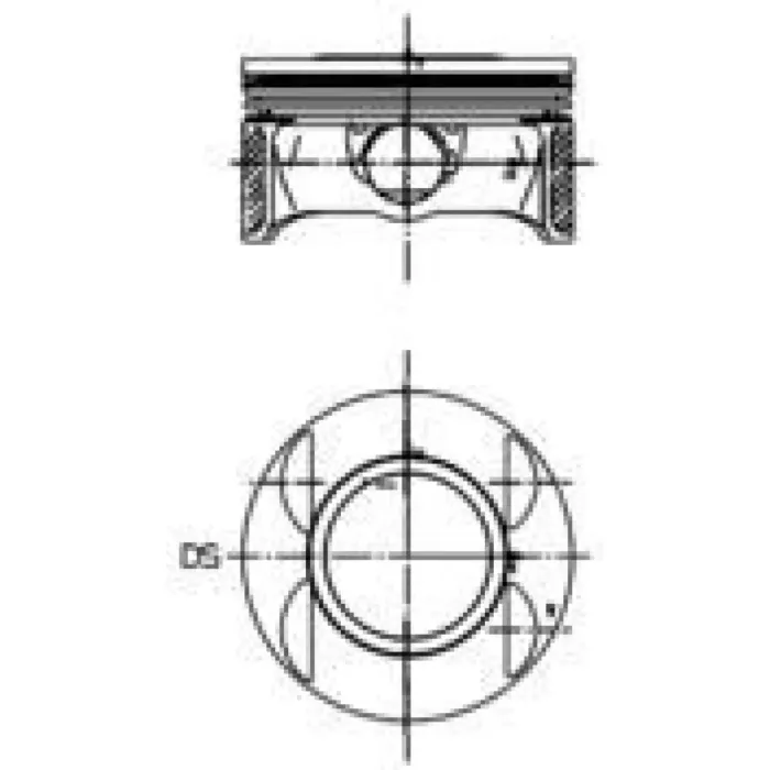 Motor Piston+Segman Komple Std 80.50MM Astra H 04>14 - Vectra C 02>08 - Zafira B 05>15 - Signum 03>08 Z19DTH | KOLBEN 40027700 | OEM 40027700