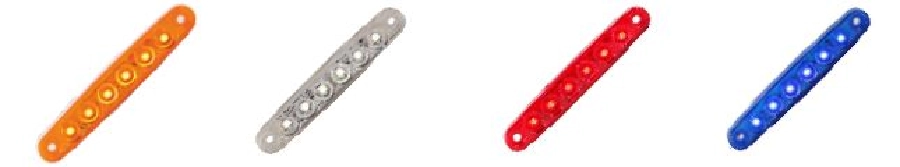 Side Marker Basamak Aydınlatma Mercekli Beyaz 6LED 12V-24V | OEM 3008LB