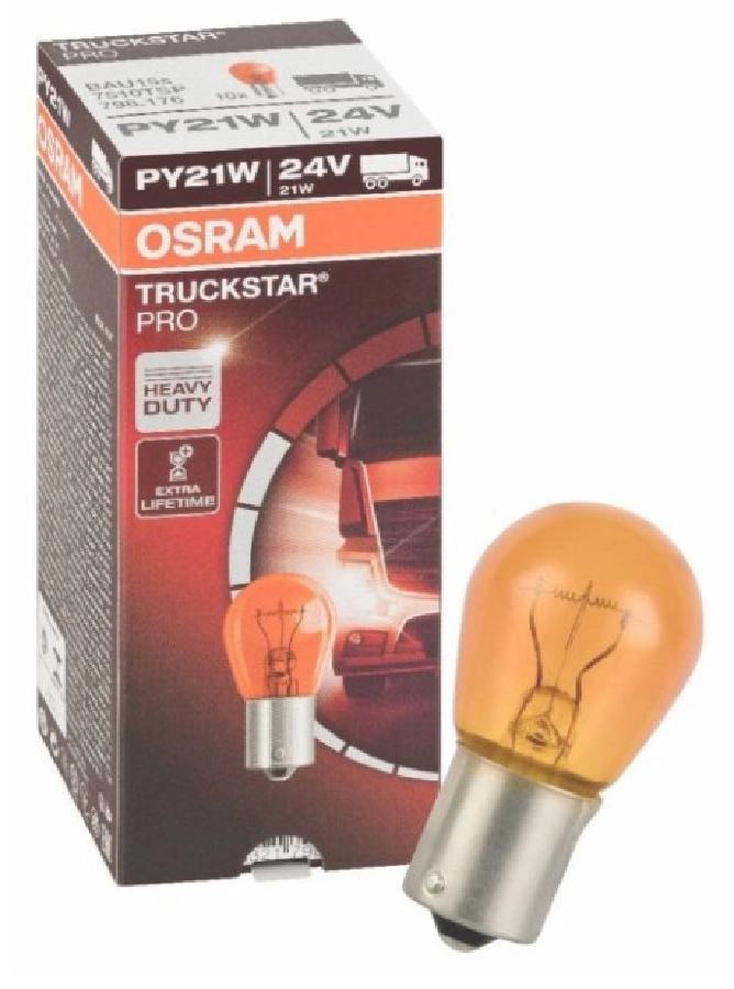 Ampul 93 Truckstar (Tsp) 21W 24 Volt Sarı Sinyal % 100 Güçlü Işık (İki Kat Uzun Ömür) | OEM 7510TSP