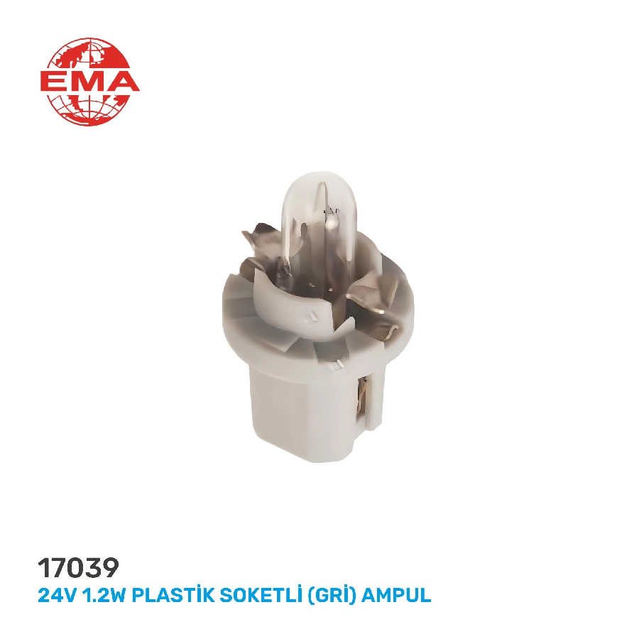 24V 1.2W Plastik Soketli (Gri) Ampul | OEM 17039