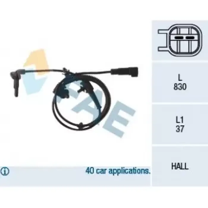 Arka ABS Sensoru Insignia | FAE 78109 | OEM 1238438