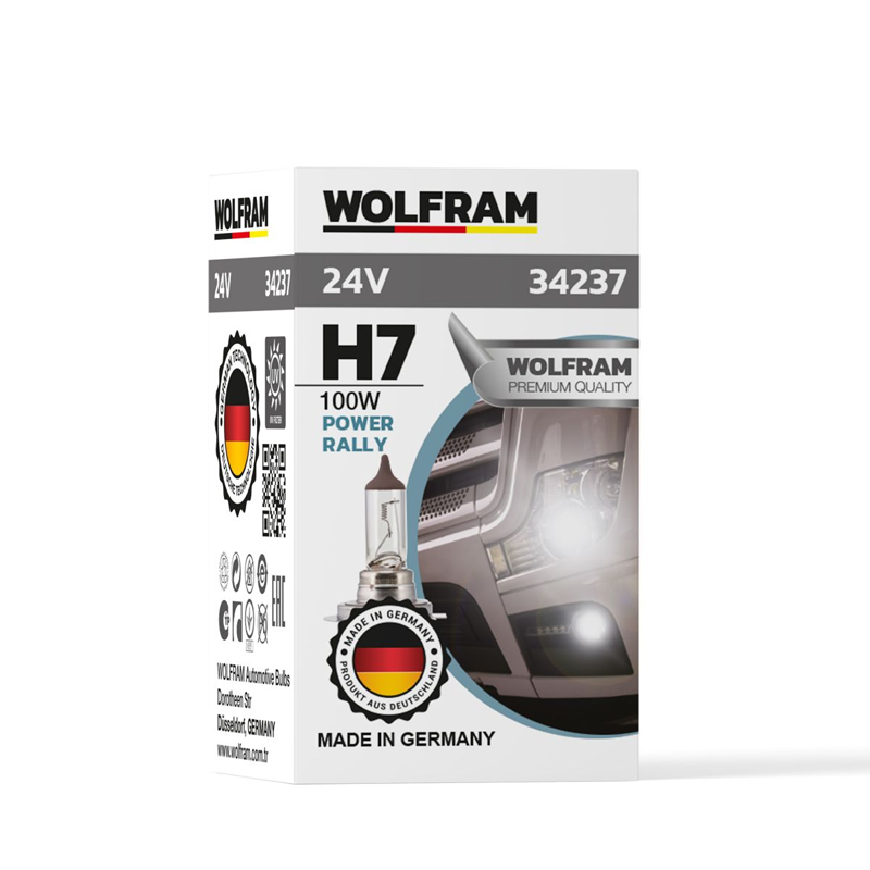 Wolfram 24 Volt H7 100 Wat Standart Işık