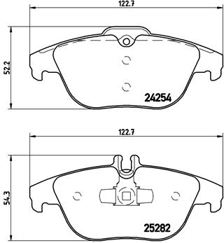 Fren Balatasi Arka 4 Matic X204 08>15 W204 07>14 S204 07>14 C207 11>16 A207 10>16 | BREMBO P50104 | OEM A0054204920