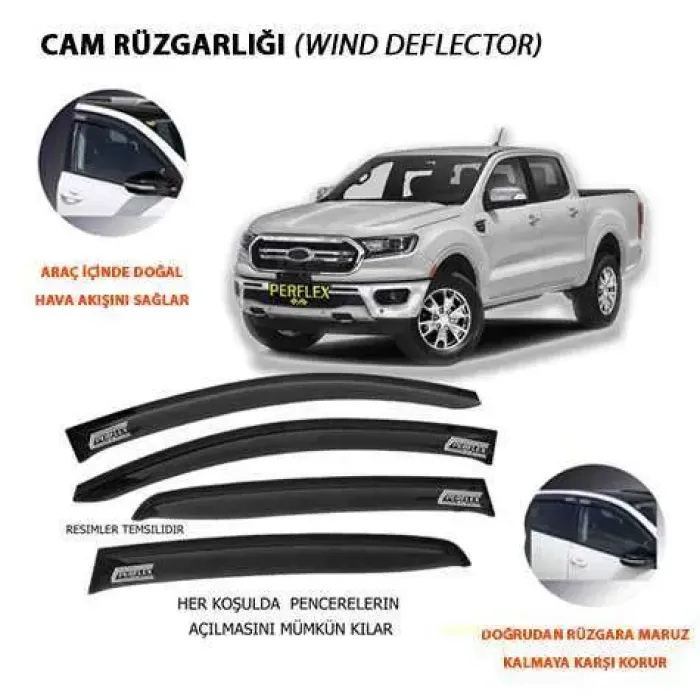 Cam Ruzgarligi Classic Tip 4 Parça Ranger TK6 T7 Large 11> | PERFLEX PAL4-FD17