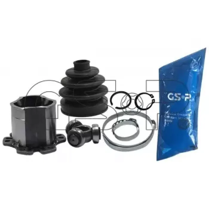 Aks Kafasi Ic Audi A4 1,8T 2,0FSI 2,5TDI 00>09 Alhambra 1,8T 1,9TDI 97>10 Sharan 1,8T 2,0TDI 97>10 | GSP 661044 | OEM 4E0498103 4E0498103 7M3498103H 7M3498103C 8E0498103C 7M3498103H 7M3498103C 8E0498103C