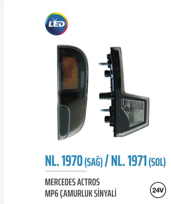 Mercedes Acturos MP6 Çamurluk Sinyali Sol