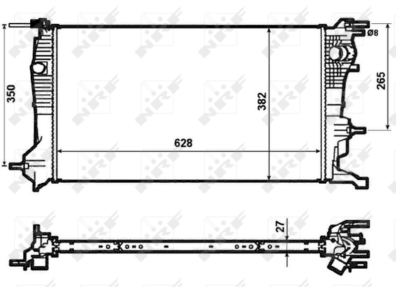 Motor Radyatoru Scenic 3 / Grand Scenic 3 | NRF 53963 | OEM 214100002R 214105150R 214106387R