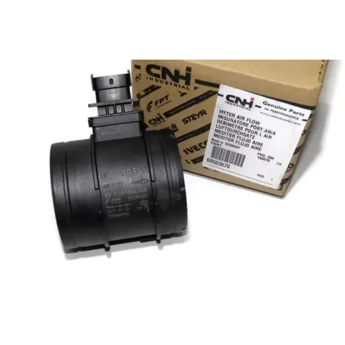Hava Kutle Olcer (Debimetre) Boxer 3 Jumper 3 F30DT (3.0HDI 16V) EURO4 Romeo 159 / Brea Spider 2,4JTD Fiat Croma 2.4JTD Ducato 2.3 Jtd Iveco Daily 07> | IVECO 69503670 | OEM 55190587