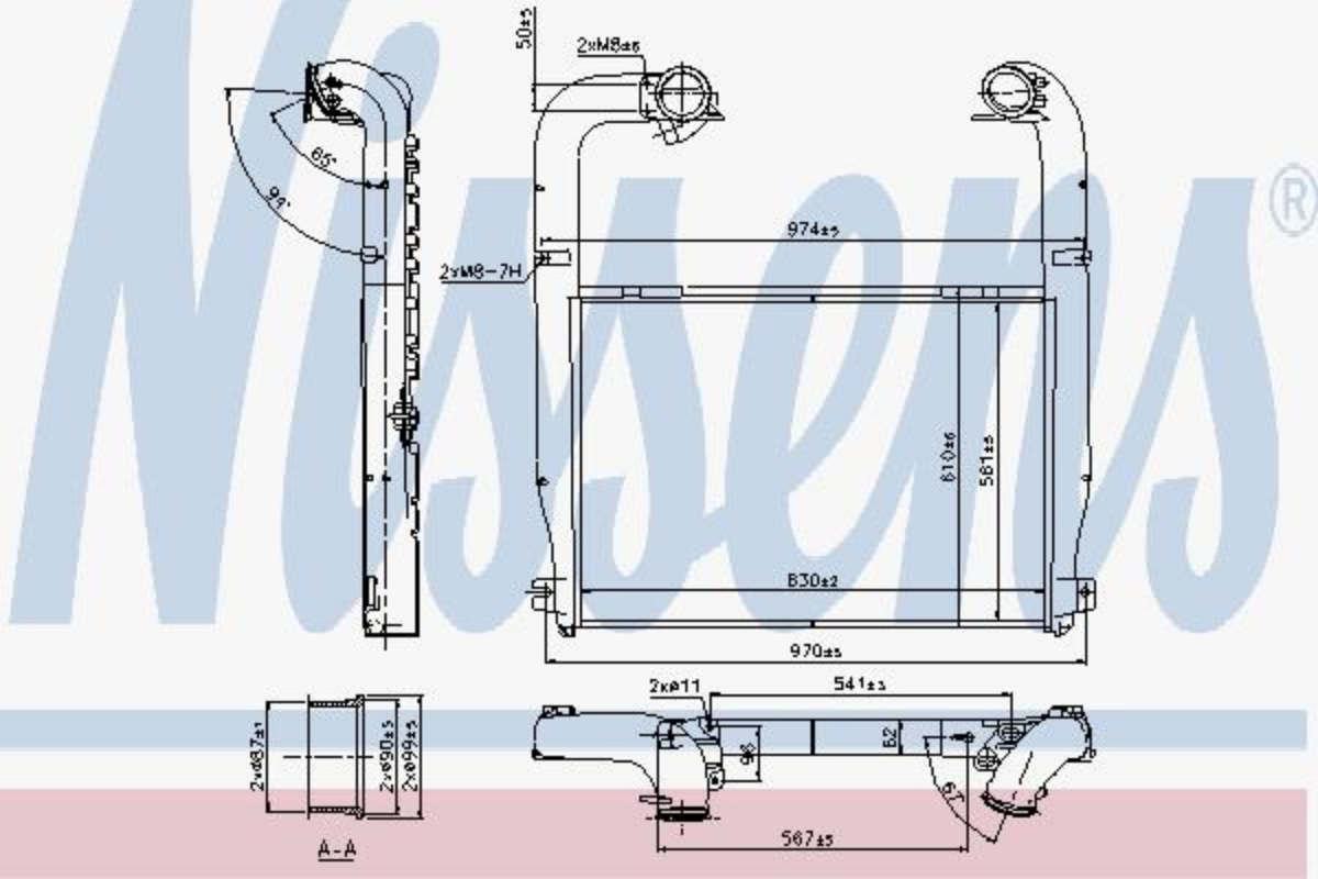 Intercool Radyatörü Scania G, R Euro 5 | OEM 10570198