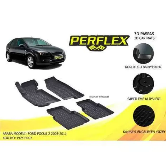 Ic Paspas 3D Havuzlu 10-Mat Focus 2 05-11 | PERFLEX PXM-FD07 | OEM 4M51-C13010-AA