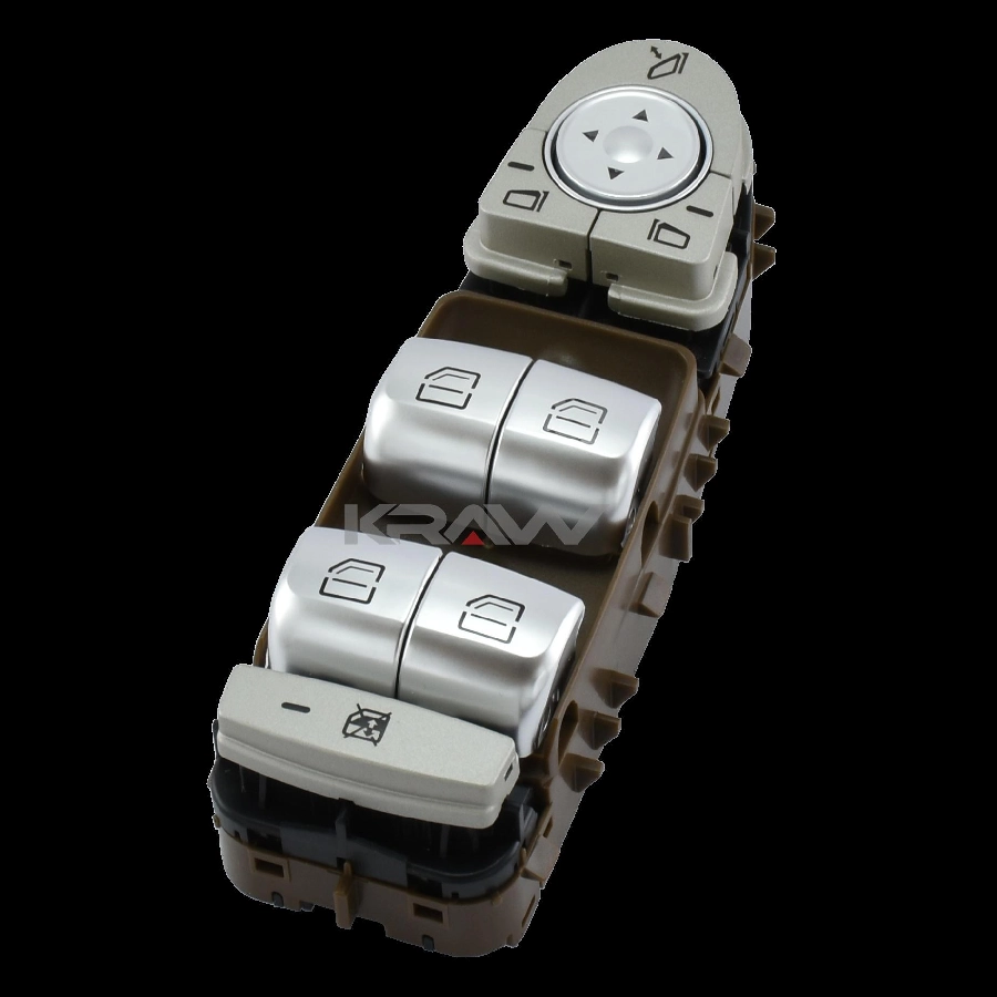 Cam Açma Kapama Anahtarı Sol Dortlu Beyaz Isık Kahverengı 8Q54 W213 W222 | OEM AN-558B