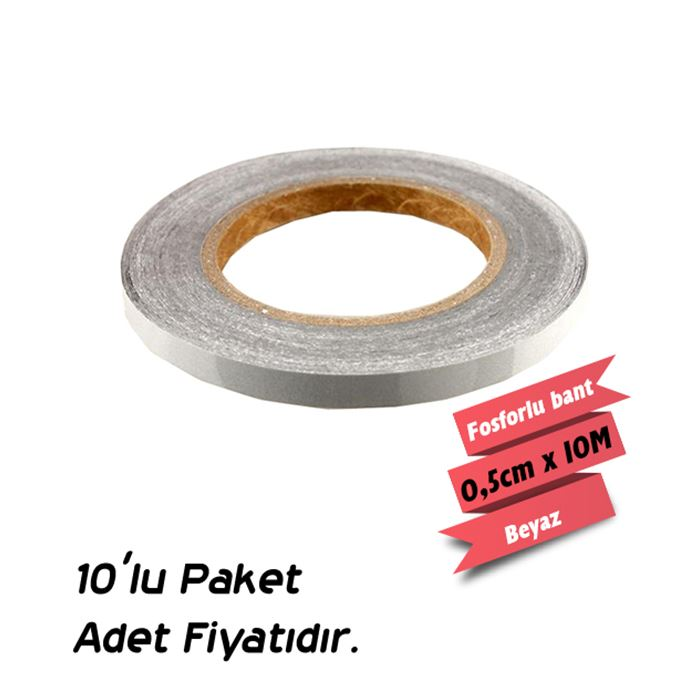 Carub Fosforlu Bant Beyaz 0,5 900 X 10 Mt