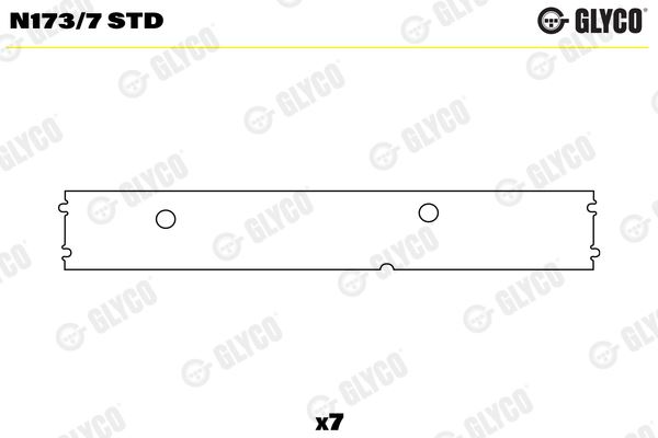 Piston Kol Burcu 50 Mm Duz MAN TGA 18.480 D2876 02> Fortuna D2876 Tek Adet | GLYCO 55-3813SEMI | OEM 51024051021