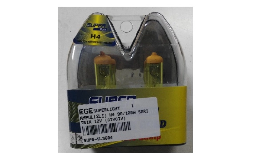 Ampul (2Lİ) H4 90, 100W Sarı Işık 12V (Civciv) SL3604 | OEM SL3604