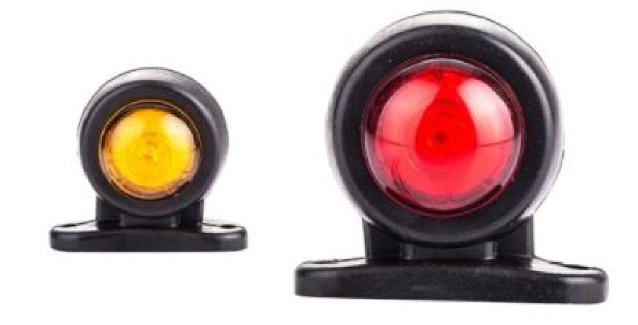 Takoz Lamba Extra Mini 2 LED'li Kırmızı-Beyaz 12V-24V | OEM OND-3255LKB