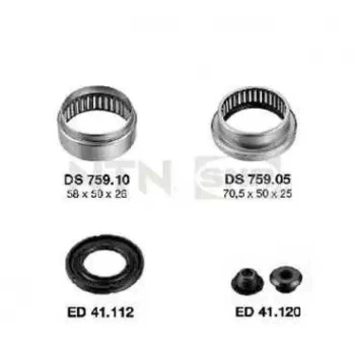 Torsiyon Tamir Takimi Sol Teker Icin (Keceli+Porya Kapaksiz) P206 Gti EW10J4 (2,0 16V) 00> | SNR KS55905 | OEM 513196 513196 513266 517408 513266 517408