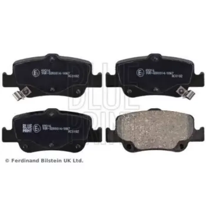 Fren Balatasi Arka Toyota Auris 1.4 D4D 1.6 07-> Corolla 1.4 D4D 1.6 07-12 Ikaz Kablolu | BLUEPRINT ADT342173 | OEM 0446602170 0446602170 0446602180 0446602181 0446602180 0446602181