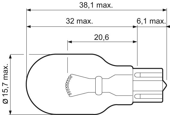Ampul 12V 16W Dipsiz (10 Lu Paket) | VALEO 032215