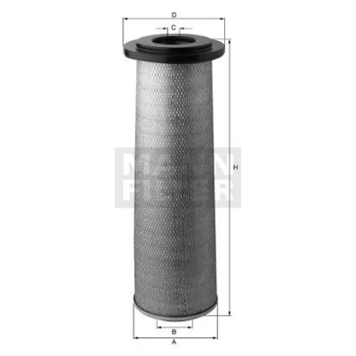 Hava Filtresi Ic Volvo Fh 400/440/480/500/520 05> FH12 420 93>05 460 98> Fm 440/460 05> FM12 420 98>05 | MANN CF2000/1 | OEM 1665937