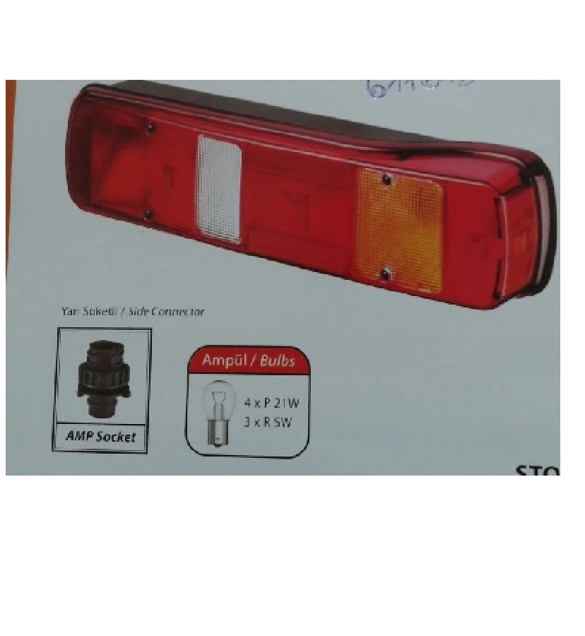 Volvo Fh 16 (FH2) Stop Lamba, Plakalı, Schlemmer Soket Soketlı | OEM M611617