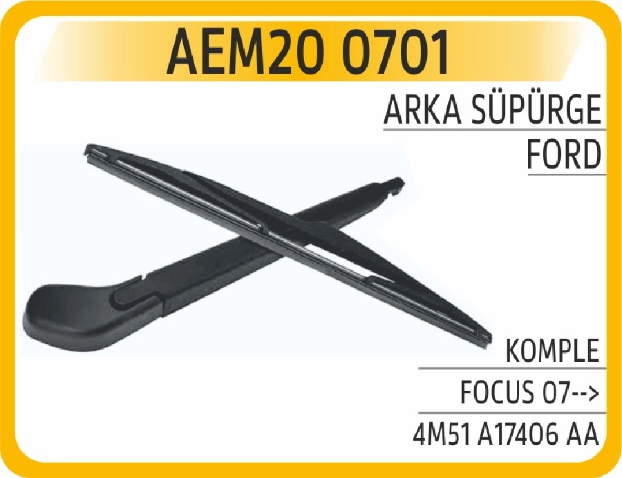 Silgi Paleti Arka + Kol Focus 2007 ve sonrası 4M51-A17406-Aa | OEM AEM200701