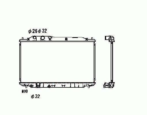 Motor Su Radyatoru Honda Civic Sedan 2006 2012 Manuel Vites (375×678×26) | NISSENS 68143 | OEM 19010-RNA-A01