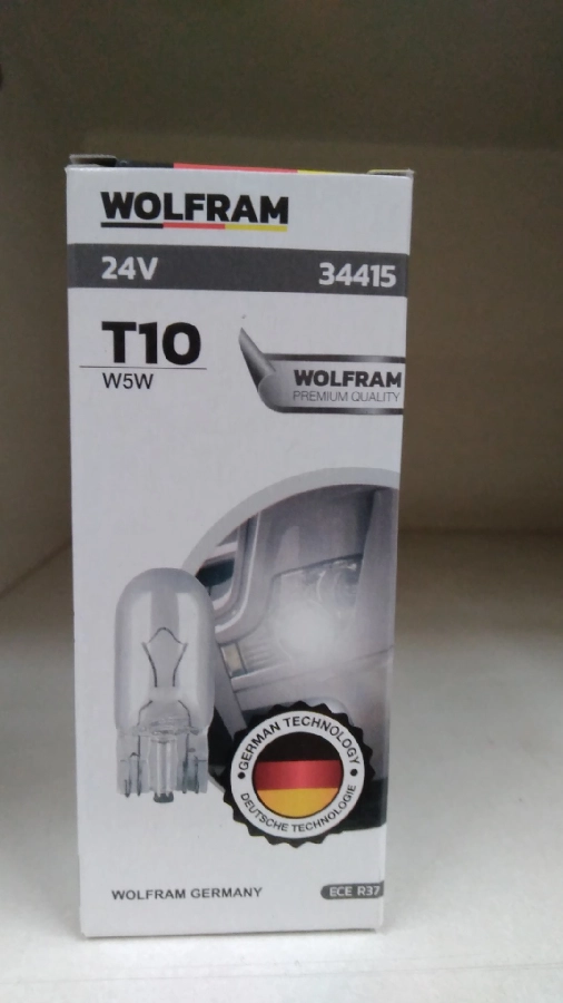Ampul 24V T10 5W W2.1x9.5d T10 Orta Dipsiz | OEM 34415
