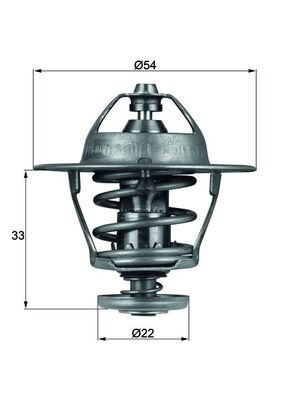 Termostat (85°) Corsa B C Astra F G H Combo Vectra B 1,7 Dti 1,7 Cdti | MAHLE TX5385D | OEM 1338075-97087130