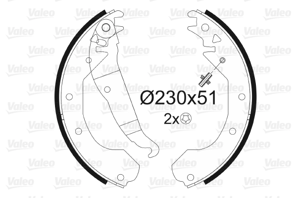 Arka Fren Balatasi Corsa B Combo B Kadett E | VALEO 562058 | OEM 1605059 1605059 1605485 1605690 1605485 1605690
