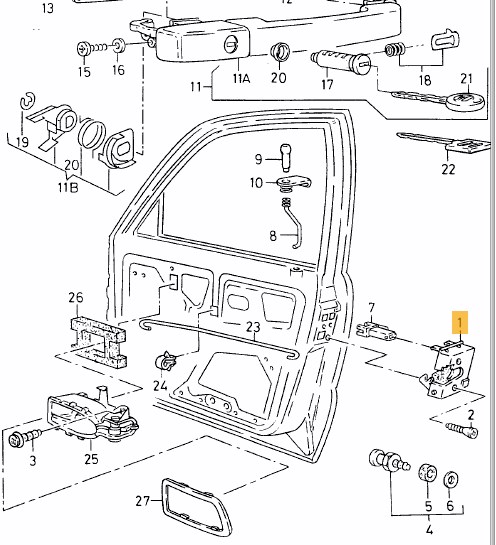 Kapi Kilidi Sol Arka Golf V VI 04>14 Jetta 06>10 Touran 03>15 Touareg 03>10 Altea 04>06 Toledo 05>09 | TKN VW-KK-312 | OEM 7L0839015 7L0839015 7L0839015D 7L0839015D