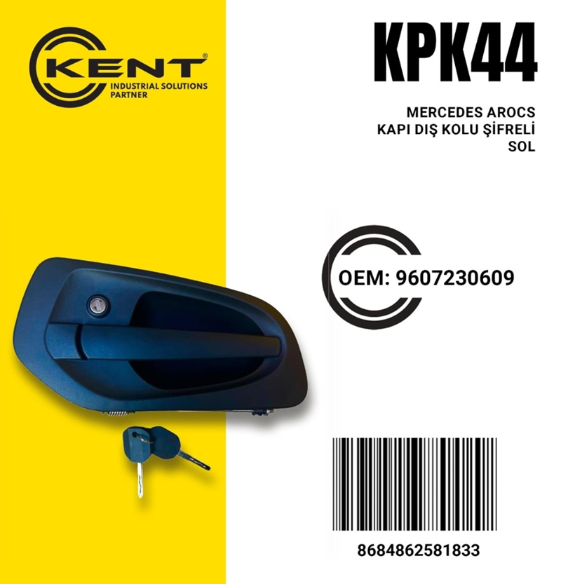 Kent Mercedes Arocs Actros Anahtarlı Kapı Kolu Sol
