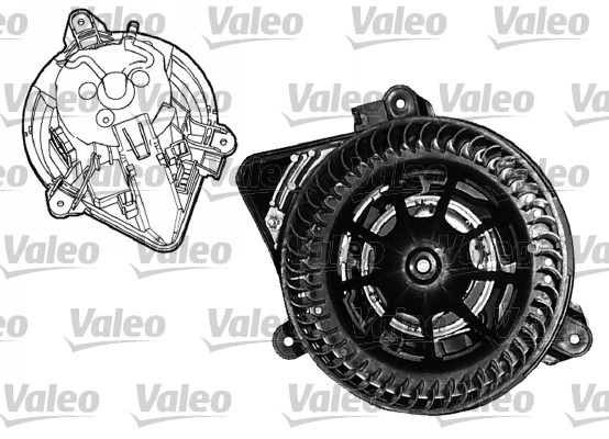 Kalorifer Motoru Berlingo Partner Zx 1,4 8V / 1,6 16V / 1,9D (00 03) Klimali | VALEO 698045 | OEM 6441L3 6441L3 E165016 E165113 E165016 E165113