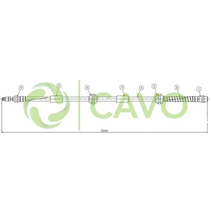 On Fren Hortumu Touareg 02> | CAVO C900 219A | OEM 7L6611701 7L6611701 7L6611701A 7L6611701B 7L6611701A 7L6611701B