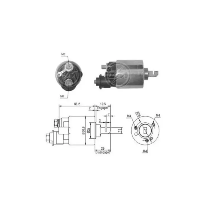 Mars Otomatigi 12V Honda Civic Accord Yeni Model Kısa Piston | ZM 0609 | OEM ZM609